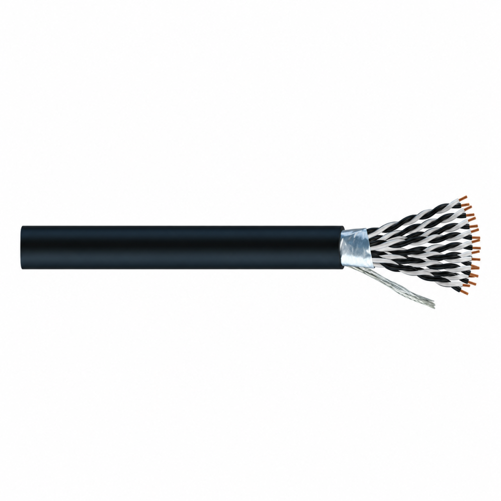 CASITEK BS EN 50288-7 instrumentation cable with PE insulated conductors and screened construction