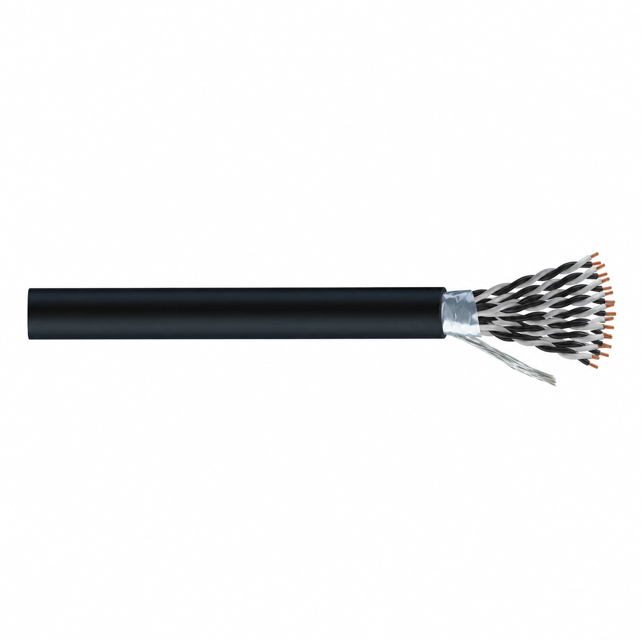 CASITEK BS5308 Type 1 PE insulated unarmoured instrumentation cable with Al-PET screen, drain wire and PVC sheath