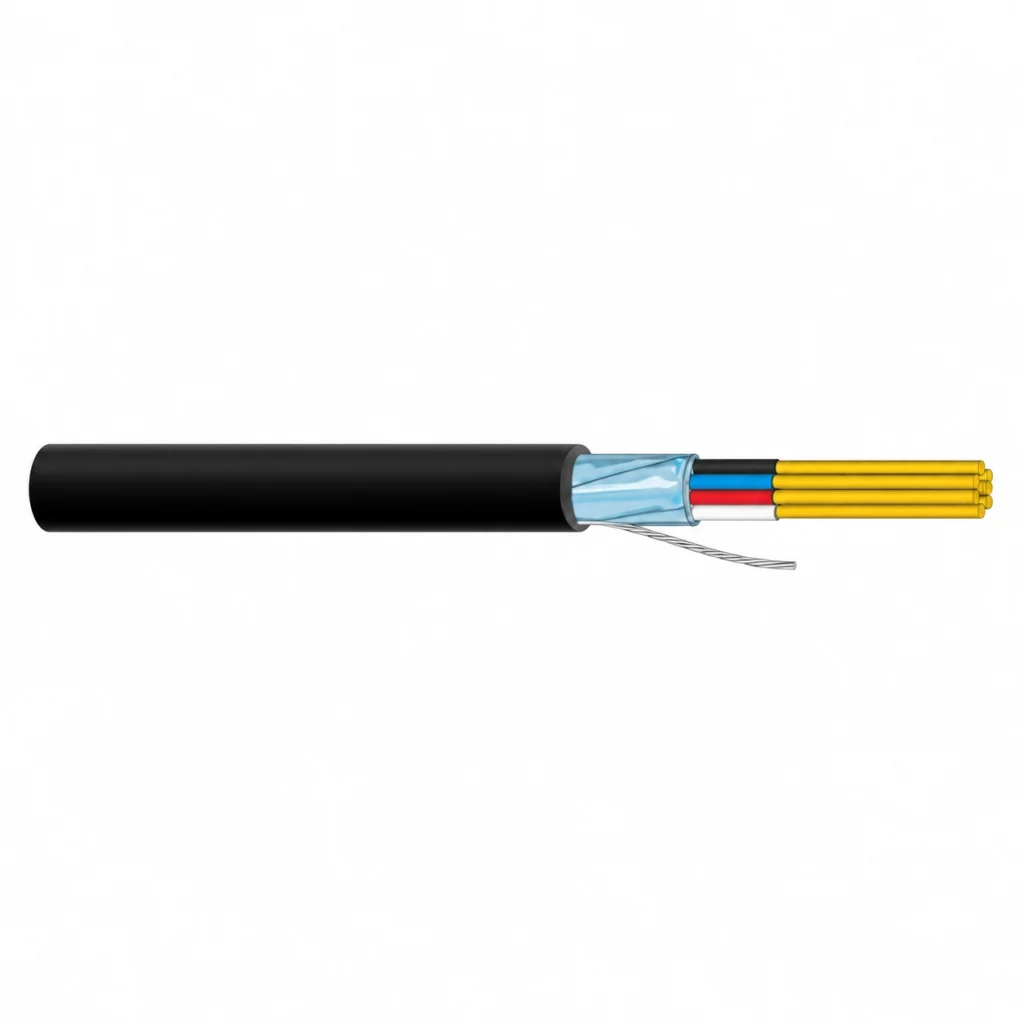 CASITEK BS5308 Type 1 PVC insulated unarmoured multicore instrumentation cable with Al-PET screen, tinned copper drain wire and PVC oversheath
