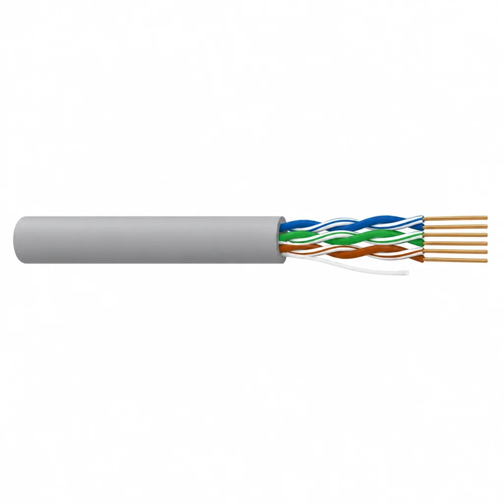 CASITEK Category 7 S/FTP LAN cable with foil-per-pair and overall braid shielding