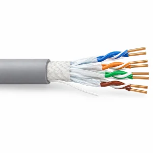 CASITEK Category 6A S/FTP LAN cable with foil-per-pair and overall TC braid shielding