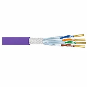 CASITEK Category 7 S/FTP LAN cable with foil-per-pair and overall braid shielding