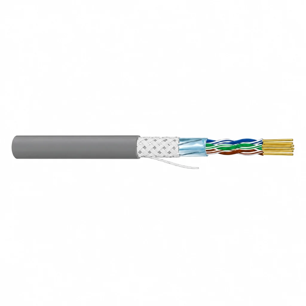 CASITEK EIA RS-485 industrial communication cable with twisted pairs, Al-Foil and braid shielding