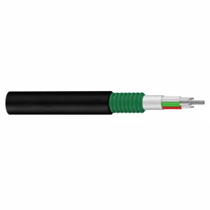 CASITEK GYTS outdoor optical fiber cable with stranded loose tubes, PSP steel armour, central steel strength member and PE sheath
