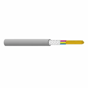 CASITEK LiHCH LSZH shielded control cable with Class 5 copper conductors, PE insulation and tinned copper braid shield